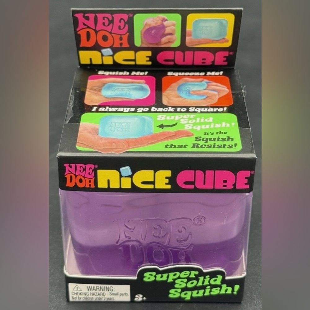 NeeDoh Nice Cube Super Solid Squish - Purple💜✨